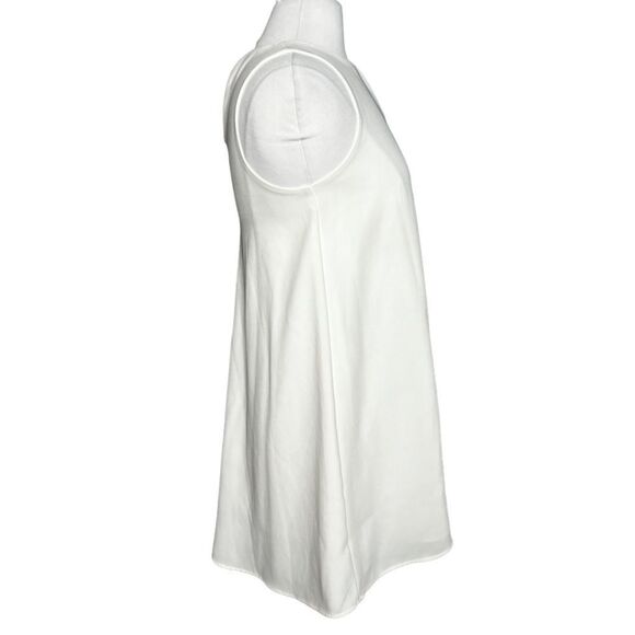 ZARA Sleeveless Crewneck Trapeze Swing Dress Winter/Off White Bride To Be Dress - Picture 2 of 5